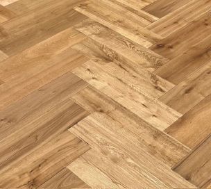 NATURE HERRINGBONE 15/3 X 150 x 600 mm OAK  LACQUERED T&G