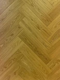 NATURE HERRINGBONE 18/4 X 90 X 400mm  OAK SELECT LACQUERED